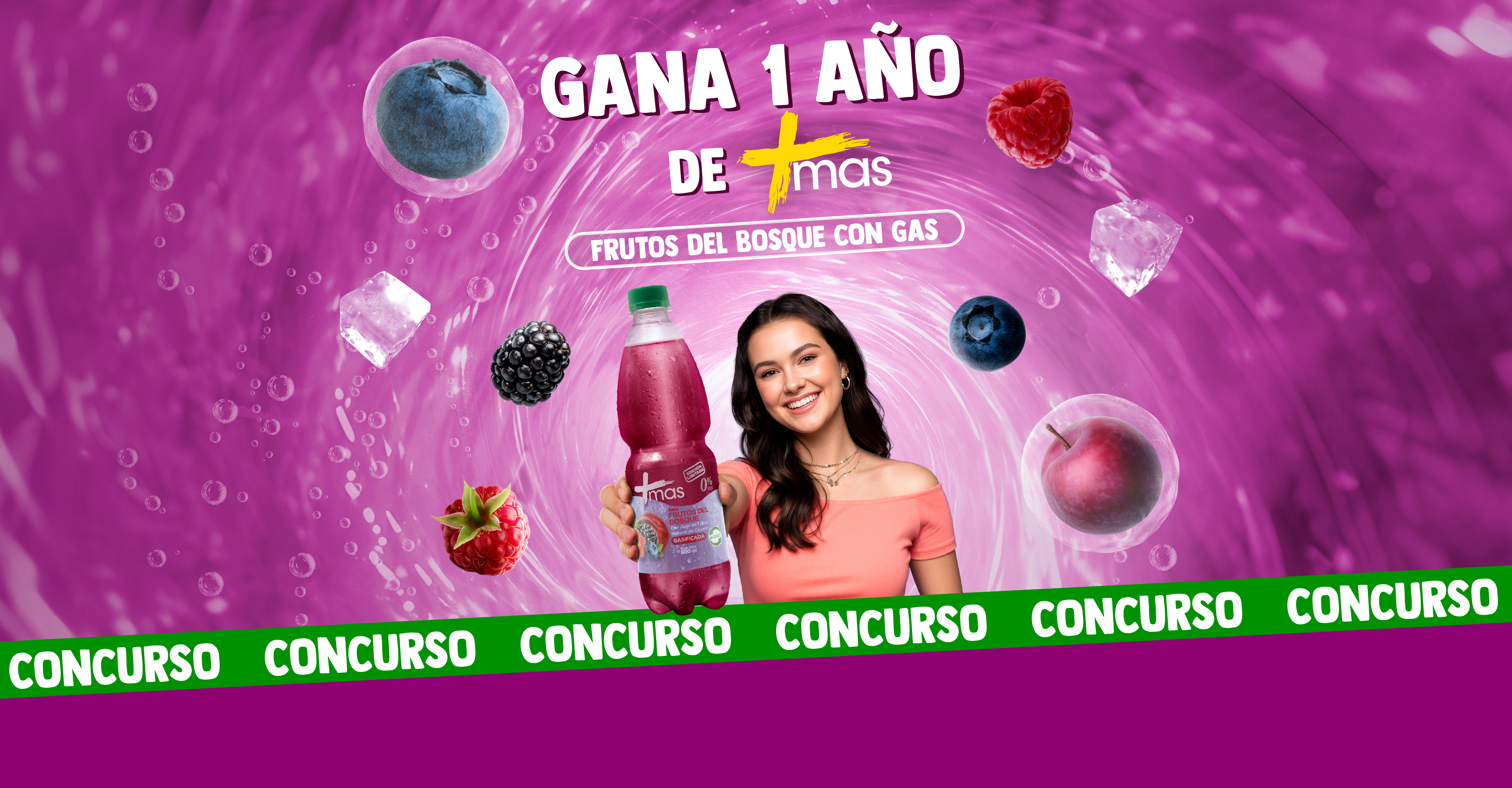 Gana 1 Año de +más Frutos del Bosque con Gas - Concurso