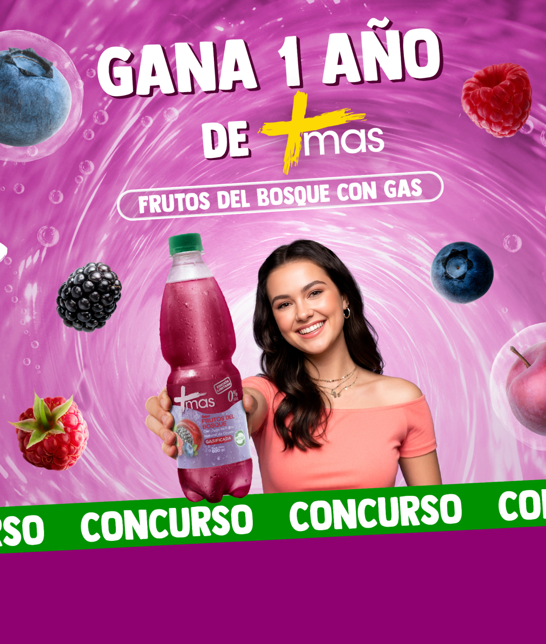 Gana 1 Año de +más Frutos del Bosque con Gas - Concurso
